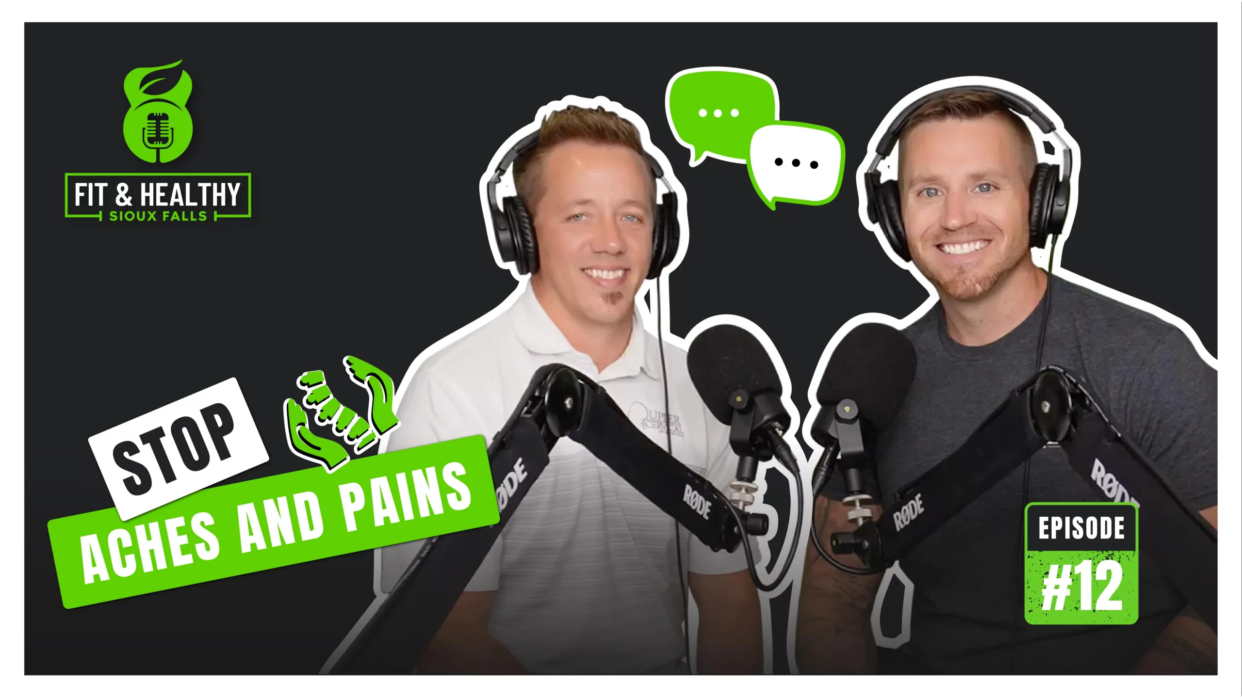CJ and guest Casey Weerheim on Episode 12: You shouldn't have to live with aches and pains!